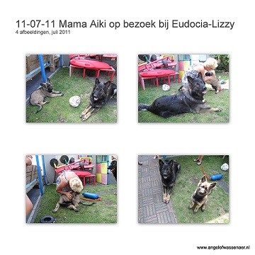 Mama Aiki gaat op bezoek bij haar kloon Eudocia-Lizzy